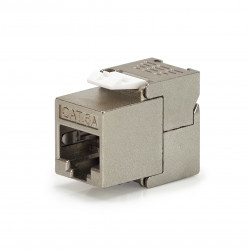 Embase Keystone RJ45 Cat6a FTP sans outil - blindé métal zinc nickelé