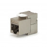 Embase Keystone RJ45 Cat6a FTP sans outil - blindé métal zinc nickelé