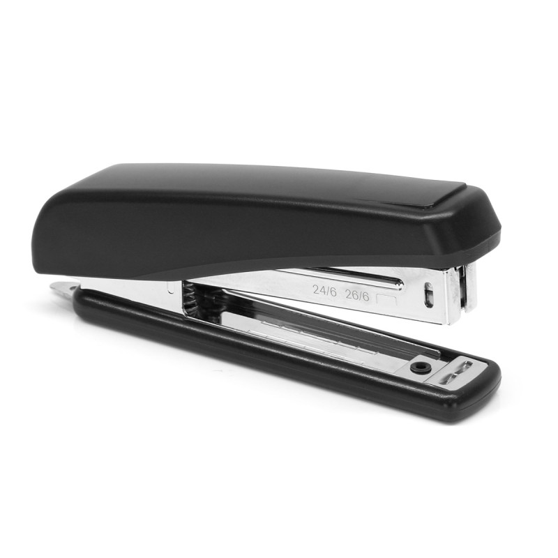 Agrafeuse de Bureau 30 feuilles Mécanisme métal 24/6 et 26/6 - Noir