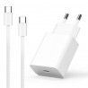 Pack chargeur USB-C 25W + câble 60W rapide