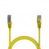 Câble réseau RJ45 Cat. 6 100% cuivre blindé FTP jaune 0.50m
