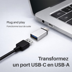 Adaptateur USB 3.1 Type C mâle / USB 3.0 femelle