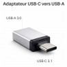 Adaptateur USB 3.1 Type C mâle / USB 3.0 femelle