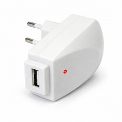 Chargeur USB 1A compact prise coudée avec voyant lumineux
