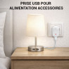 prise usb idéale pour brancher vos appareils usb sur une prise secteur électrique