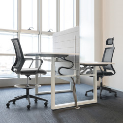 Chaise Haute de bureau ergonomique et confortable - Assise matelassée
