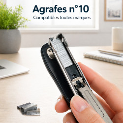 compatible avec toutes les agrafeuses numéro 10