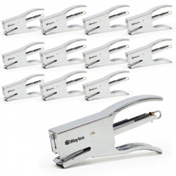 Lot de 12 pinces agrafeuses métal compactes 25 feuilles...