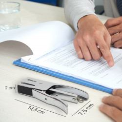 Pack pince Agrafeuse et 1000 agrafes 24/6 métal capacité 25 feuilles