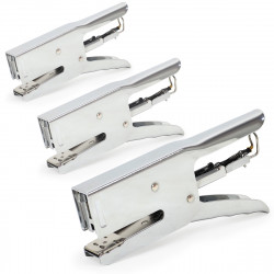 Lot de 3 pinces agrafeuses métal chromé 30 feuilles 24/6...