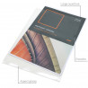 Lot de 500 pochettes coin A4 lisses 90 microns transparentes