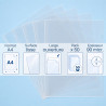 Pochette coin transparente A4 lisse 90 microns Lot de 50