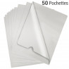 Pochette coin transparente A4 lisse 90 microns Lot de 50