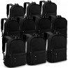 Lot de 10 sacs à dos polyvalents noir 25L avec poche PC 15,6''