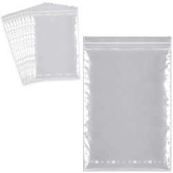 100 Sachets Zip Transparents 28x40 cm Refermables...