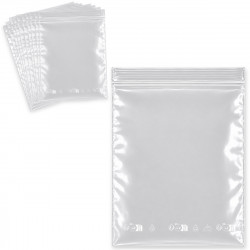 100 Sachets Zip Transparents 22x32 cm Refermables...