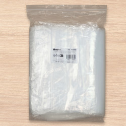 100 Sachets Zip Transparents 22x32 cm Refermables Alimentaires