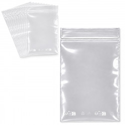 100 Sachets Zip Transparents 15x22 cm Refermables...