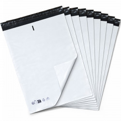 100 Enveloppes Expédition 45x65 cm Opaques Autocollantes LDPE