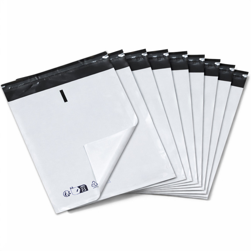 100 Enveloppes Expédition 15x20 cm Opaques Autocollantes LDPE