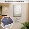 Cadre clipsable A3 aluminium mural porte affiche clic-clac
