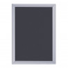 Cadre clipsable A4 aluminium mural porte affiche clic-clac.