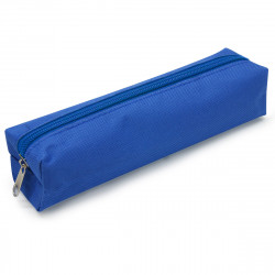 Trousse Fourre-tout 18 x 3,5 x 4,5 cm Textile Souple Bleu Uni
