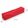 Trousse Fourre-tout 18 x 3,5 x 4,5 cm Textile Souple Rouge Uni