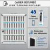 Casier de rangement sécurisé pour téléphones portables 48 cases