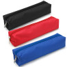 Lot de 3 trousses scolaires 18 cm rouge bleu noir fermeture éclair