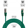 Câble réseau RJ45 Cat. 6 100% cuivre blindé FTP vert 2.00m