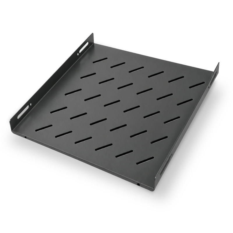 Plateau noir 4 points de fixations 500mm pour baie prof 800