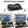 Rehausseur écran et support PC portable 17 pouces avec rangement