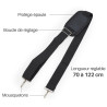 Sangle bandoulière universelle lanière ajustable coussin d'épaule