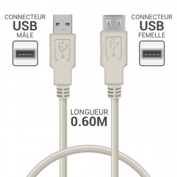 Adaptateur USB vers serie RS232 et DB9M
