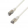 Câble réseau RJ45 Cat. 6 100% cuivre blindé FTP blanc 10.00m