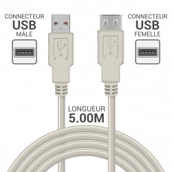 Adaptateur USB vers 1 port PS/2 pour souris