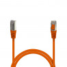 Câble réseau RJ45  Cat. 6 100% cuivre blindé FTP orange 0.50m