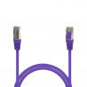 Câble réseau RJ45 Cat. 6 100% cuivre blindé FTP violet 0.50m