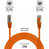 Câble réseau RJ45 Cat. 6 100% cuivre blindé FTP orange 2.00m