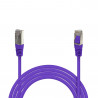 Câble réseau RJ45 Cat. 6 100% cuivre blindé FTP violet 2.00m