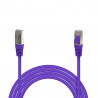 Câble réseau RJ45 Cat. 6 100% cuivre blindé FTP violet 3.00m
