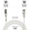 Câble réseau RJ45 Cat. 6 100% cuivre blindé FTP blanc 5.00m